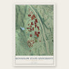 Kennesaw State University, Georgia map print, the full design