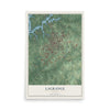 LaGrange, Georgia map print, 12" x 18" Archival Matte Print mockup