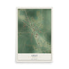 Lilly, Georgia map print, 12" x 18" Archival Matte Print mockup