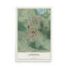 Lithonia, Georgia map print, 12" x 18" Archival Matte Print mockup
