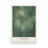 Lone Oak, Georgia map print, 12" x 18" Archival Matte Print mockup