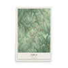 Lula, Georgia map print, 12" x 18" Archival Matte Print mockup