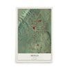 Menlo, Georgia map print, 12" x 18" Archival Matte Print mockup