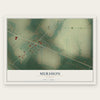 Mershon, Georgia map print, the full design