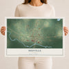 Midville, Georgia map print, 12" x 18" Archival Matte Print mockup
