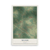 Milner, Georgia map print, 12" x 18" Archival Matte Print mockup