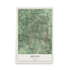 Milton, Georgia map print, 12" x 18" Archival Matte Print mockup