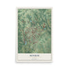 Monroe, Georgia map print, 12" x 18" Archival Matte Print mockup