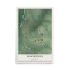 Montezuma, Georgia map print, 12" x 18" Archival Matte Print mockup