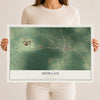 Morgan, Georgia map print, 12" x 18" Archival Matte Print mockup