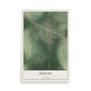Morven, Georgia map print, 12" x 18" Archival Matte Print mockup
