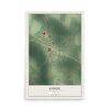 Odum, Georgia map print, 12" x 18" Archival Matte Print mockup
