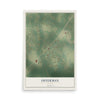 Offerman, Georgia map print, 12" x 18" Archival Matte Print mockup
