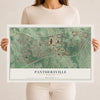 Panthersville, Georgia map print, 12" x 18" Archival Matte Print mockup