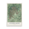 Peachtree Corners, Georgia map print, 12" x 18" Archival Matte Print mockup