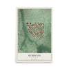 Remerton, Georgia map print, 12" x 18" Archival Matte Print mockup
