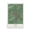 Rome, Georgia map print, 12" x 18" Archival Matte Print mockup
