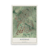 Scottdale, Georgia map print, 12" x 18" Archival Matte Print mockup