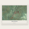 Shannon, Georgia map print, the full design