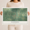 Sharpsburg, Georgia map print, 12" x 18" Archival Matte Print mockup