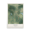 Siloam, Georgia map print, 12" x 18" Archival Matte Print mockup