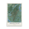 Skidaway Island, Georgia map print, 12" x 18" Archival Matte Print mockup