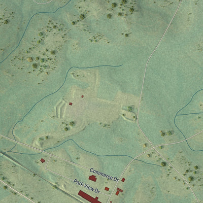 Close-up 2 of the Soperton, Georgia map artwork