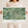 Statham, Georgia map print, 12" x 18" Archival Matte Print mockup