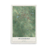 Swainsboro, Georgia map print, 12" x 18" Archival Matte Print mockup