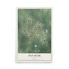 Sylvester, Georgia map print, 12" x 18" Archival Matte Print mockup