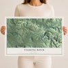 Talking Rock, Georgia map print, 12" x 18" Archival Matte Print mockup