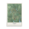 Temple, Georgia map print, 12" x 18" Archival Matte Print mockup