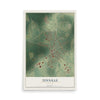 Tennille, Georgia map print, 12" x 18" Archival Matte Print mockup