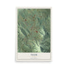 Tiger, Georgia map print, 12" x 18" Archival Matte Print mockup