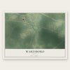 Waresboro, Georgia map print, the full design