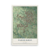 Warner Robins, Georgia map print, 12" x 18" Archival Matte Print mockup