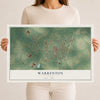 Warrenton, Georgia map print, 12" x 18" Archival Matte Print mockup