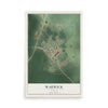 Warwick, Georgia map print, 12" x 18" Archival Matte Print mockup