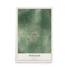 Whigham, Georgia map print, 12" x 18" Archival Matte Print mockup