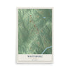 Whitesburg, Georgia map print, 12" x 18" Archival Matte Print mockup
