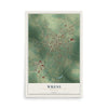 Wrens, Georgia map print, 12" x 18" Archival Matte Print mockup