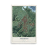 Map of Ahuimanu, Hawaii, 12 x 18 inch unframed archival matte print