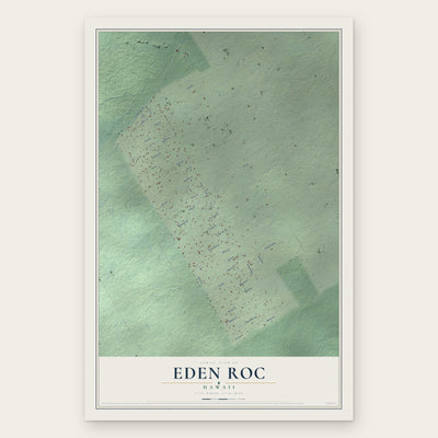 Eden Roc, Hawaii map print, the full design