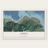 Haena, Hawaii map print, the full design