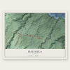 Halaula, Hawaii map print, the full design