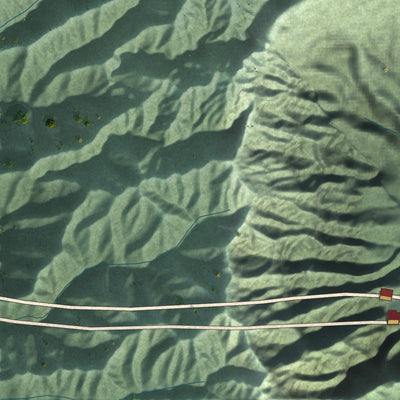 Close-up of the map of Heeia, Hawaii print showing street and building detail