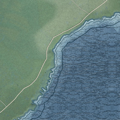 Close-up of the map of Kamaili, Hawaii print showing street and building detail