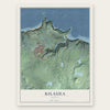 Kilauea, Hawaii map print, the full design