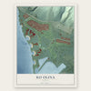 Ko Olina, Hawaii map print, the full design