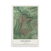 Map of Makakilo, Hawaii, 12 x 18 inch unframed archival matte print